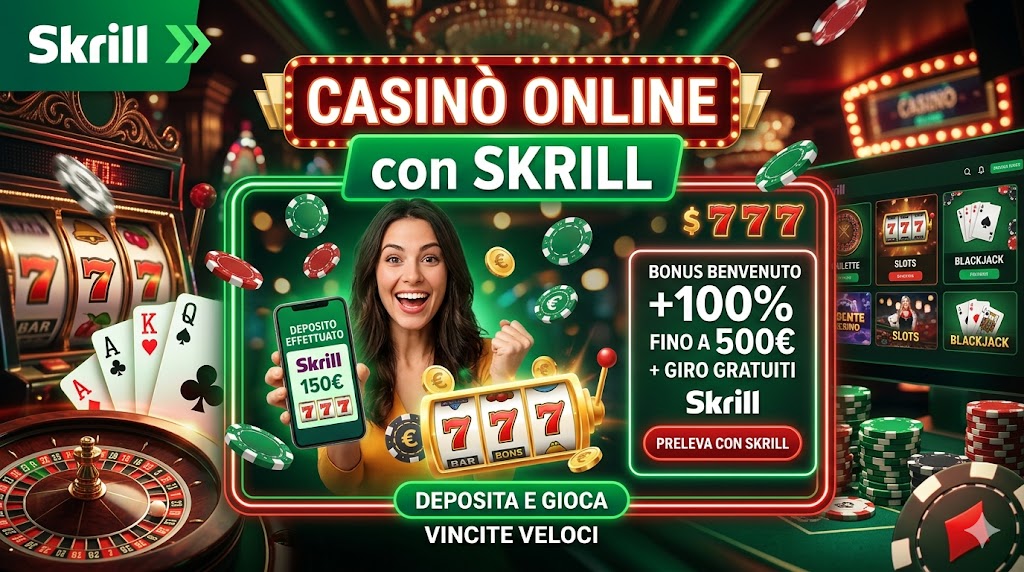 Casino online con Skrill